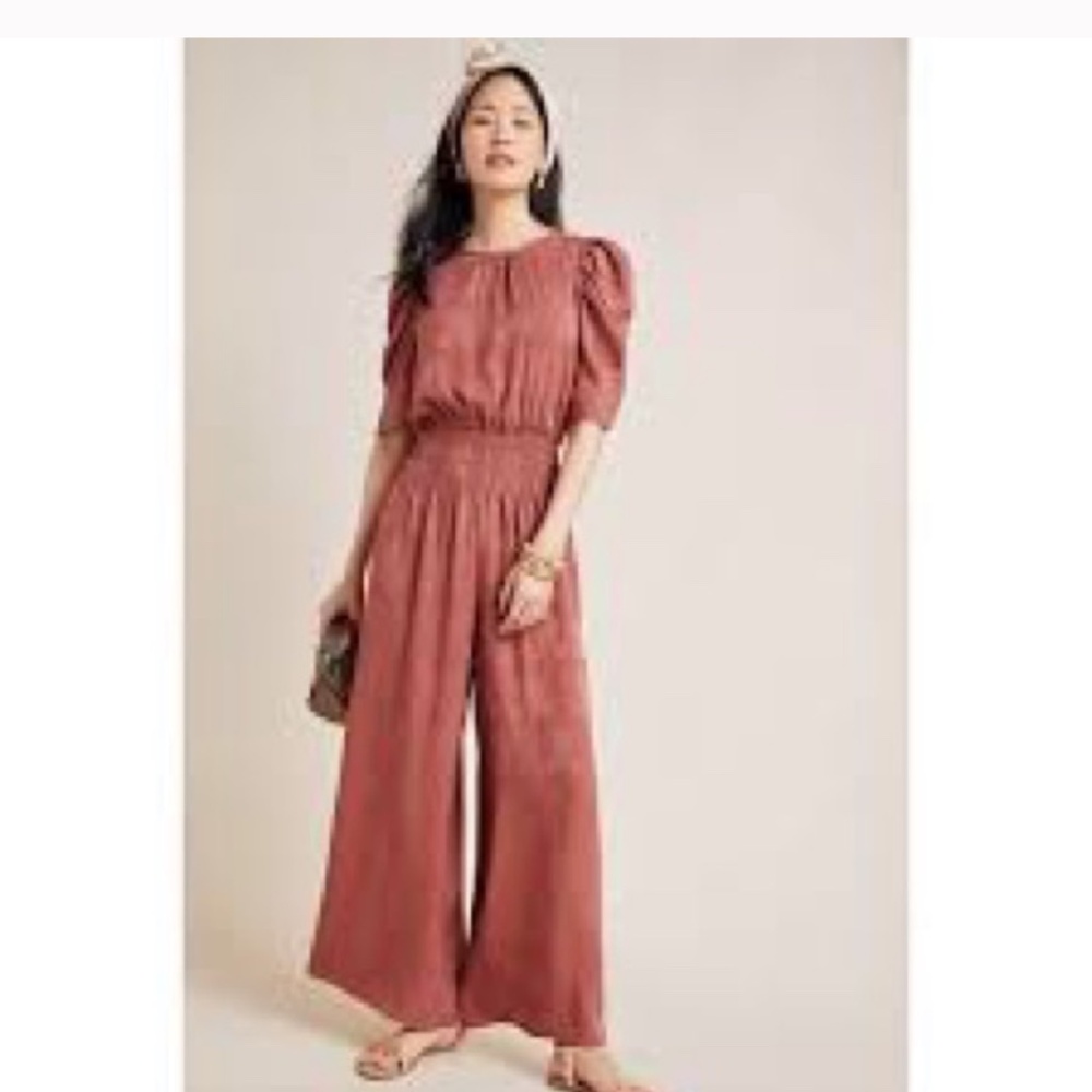 Anthropologie Current Air Wide Leg Jumpsuit
